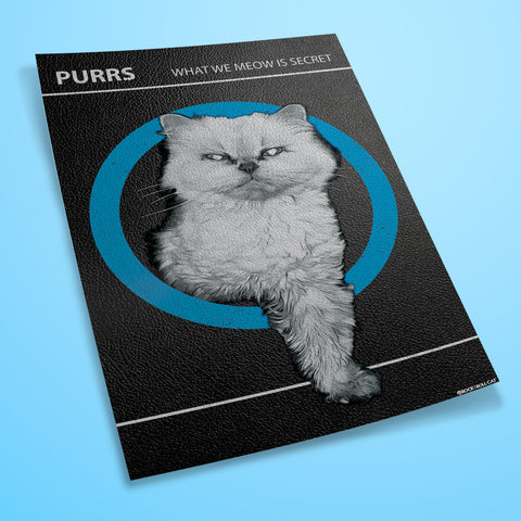 Purrs What We Meow Is Secret- Print