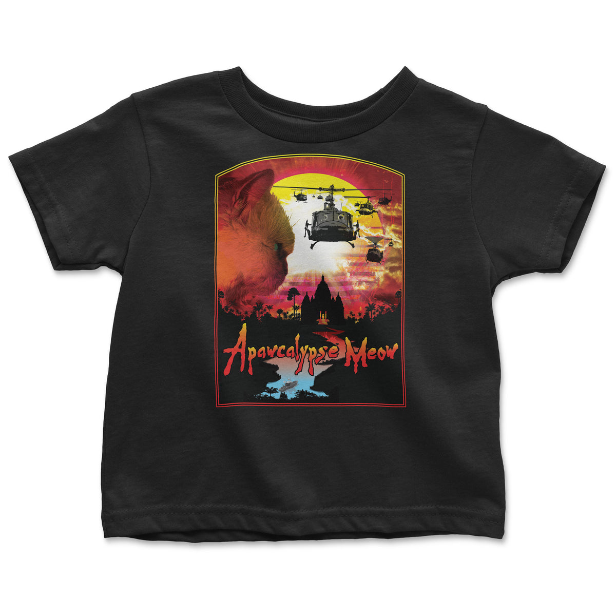 Apawcalypse Meow- Toddler T-Shirt, image size:1200x1200