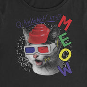 MEOW Are We Not Cats?- Crop Top T-Shirt