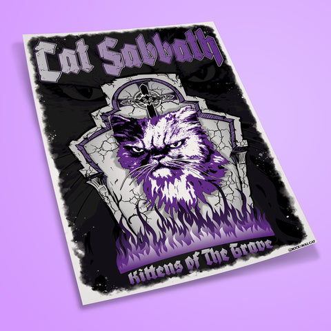 Cat Sabbath Kittens of The Grave Print