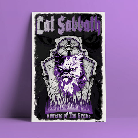 Cat Sabbath Kittens of The Grave Print