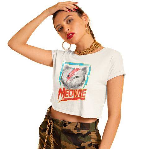 Meowie- Crop Top T-Shirt