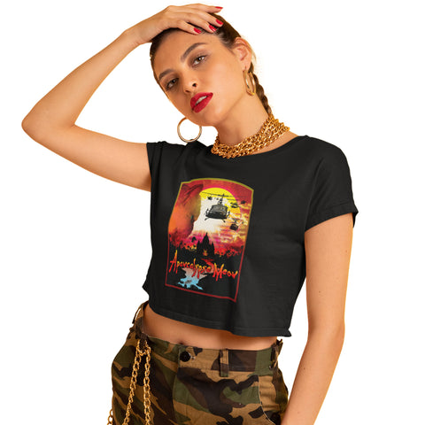 Apawcalypse Meow- Crop Top T-Shirt