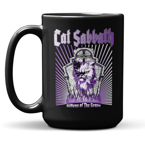 Cat Sabbath Kittens of The Grave- 15 oz Mug