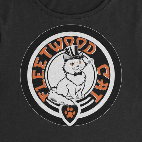 Fleetwood Cat- Crop Top T-Shirt