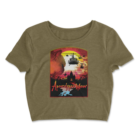 Apawcalypse Meow- Crop Top T-Shirt