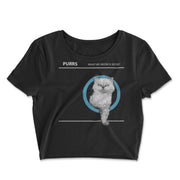 Purrs What We Meow Is Secret- Crop Top T-Shirt
