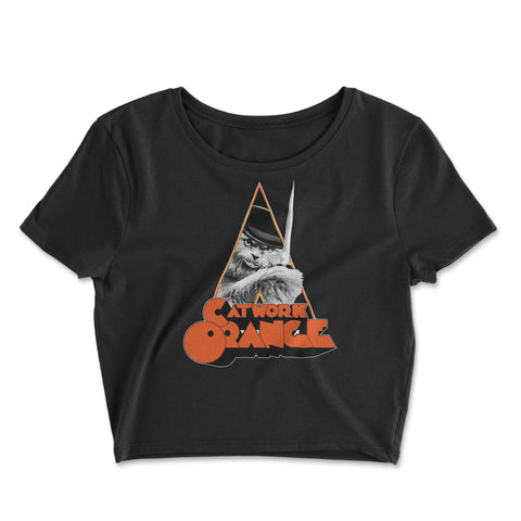 A Catwork Orange- Crop Top T-Shirt