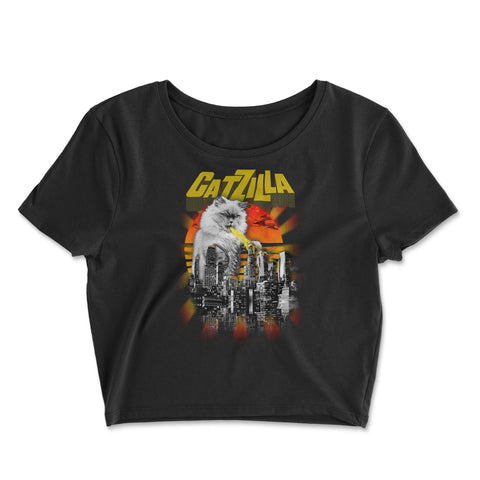 Catzilla- Crop Top T-Shirt