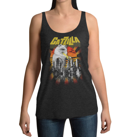 Catzilla- Women's Racerback Tank Top