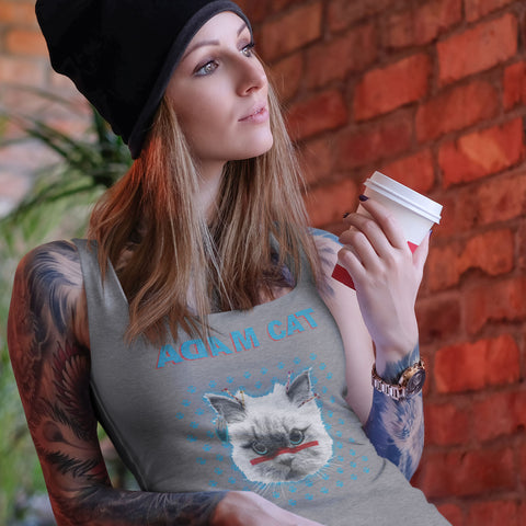 Adam Cat- Women's Racerback Tank Top