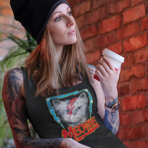Meowie- Women's Racerback Tank Top