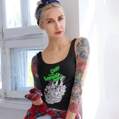 Cats of The Living Dead- Women's Racerback Tank Top