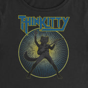 Thin Kitty- Crop Top T-Shirt