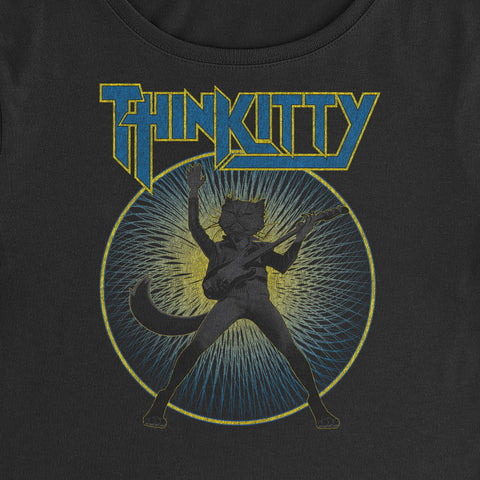 Thin Kitty- Crop Top T-Shirt