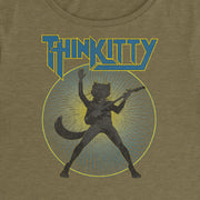 Thin Kitty- Crop Top T-Shirt