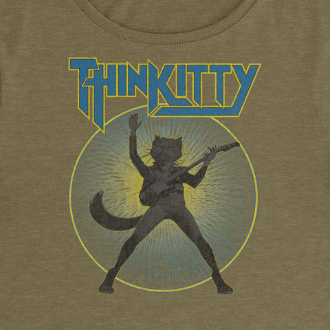 Thin Kitty- Crop Top T-Shirt
