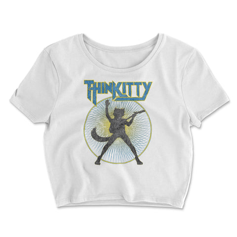 Thin Kitty- Crop Top T-Shirt