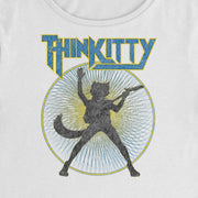 Thin Kitty- Crop Top T-Shirt